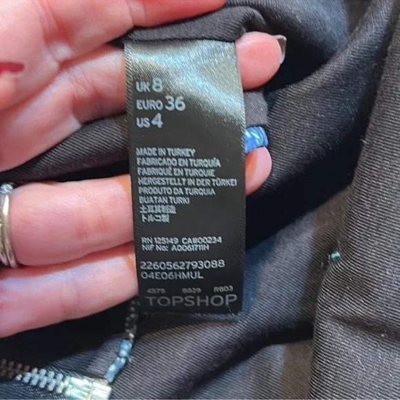 TOPSHOP Floral Crop Halter Top Size 4 - Picture 7 of 8